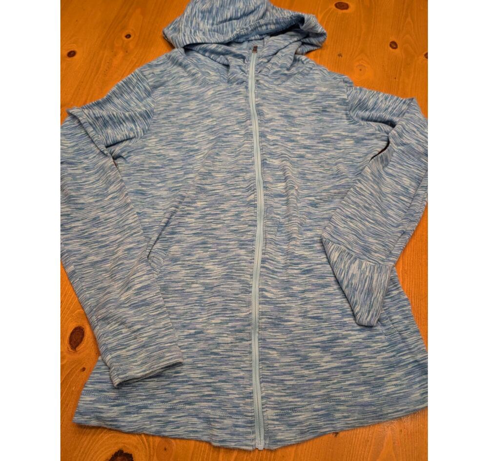 Columbia Sportswear Zip Up Hoodie, Women's Medium, Light Weight, Blue, EGU